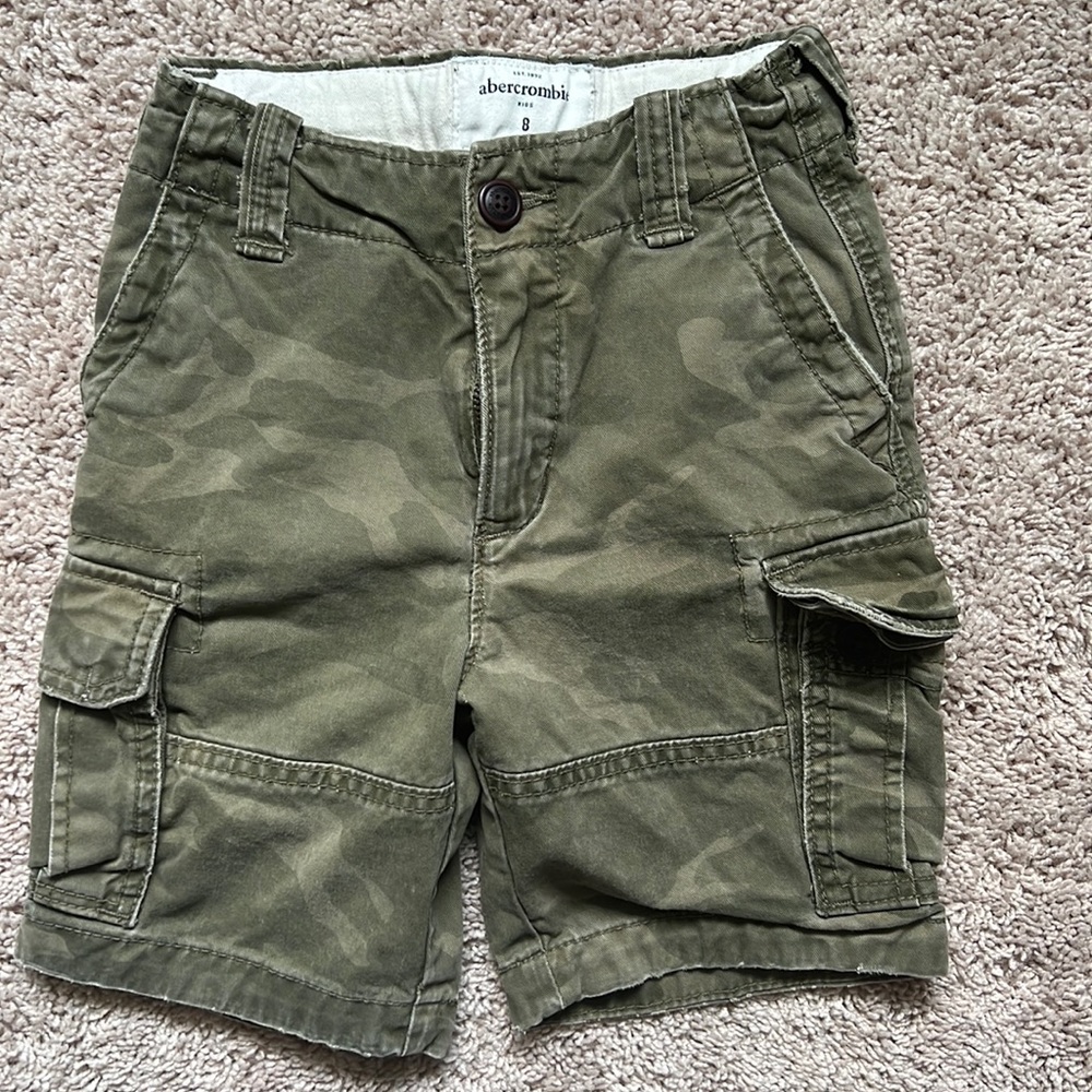 Abercrombie Kids Camo Cargo Shorts, 8